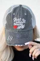 Just A Small Town Girl Ohio Embroidered Trucker Hat