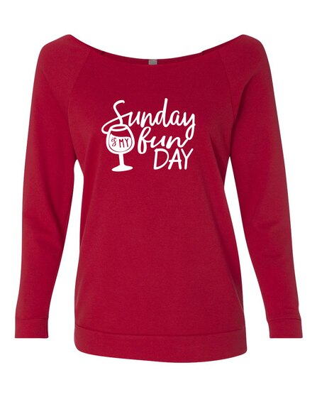 SUNDAY IS MY FUNDAY CREW NECK RAGLAN