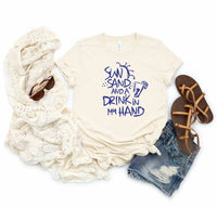 Sun Sand and a Drink in my Hand Softstyle Tee