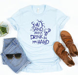 Sun Sand and a Drink in my Hand Softstyle Tee