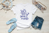 Sun Sand and a Drink in my Hand Softstyle Tee