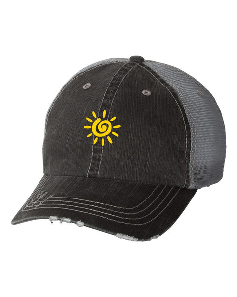 SUNSHINE EMBROIDERED IN YELLOW BASEBALL CAP