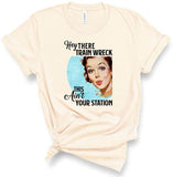 HEY THERE TRAIN WRECK THIS AIN'T YOUR STATION RETRO SOFTSTYLE TEE