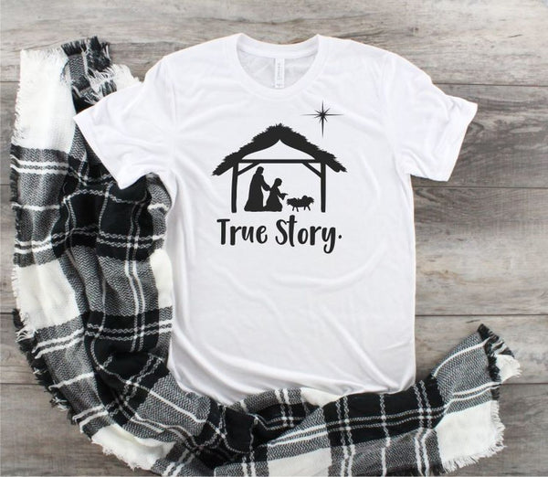 TRUE STORY NATIVITY SCENE SOFTSTYLE TEE WEEKEND TEE