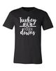 Turkey and Touchdowns Softstyle Tee Holiday Tee