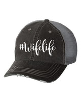 #wifelife Embroidered Trucker Hat