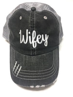 WIFEY EMBROIDERED TRUCKER HAT