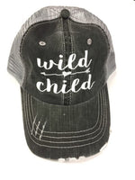 WILD CHILD EMBROIDERED TRUCKER HAT