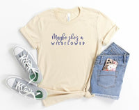 Maybe She's A Wildflower Crewneck Tee